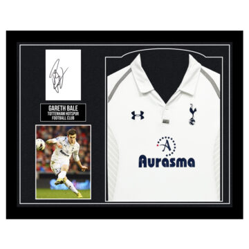 Signed Gareth Bale Framed Shirt Display - Tottenham Hotspur Football Club