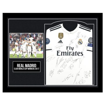 Framed Real Madrid Signed Shirt - Club World Cup Winners 2017