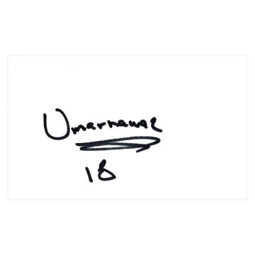 Signed Umar Nawaz White Card - Wrexham Icon