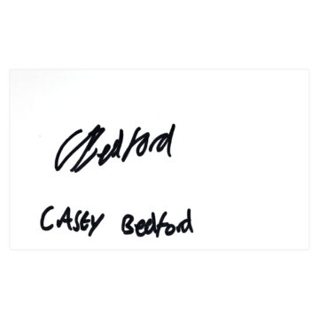 Signed Casey Bedford White Card - Wrexham Icon