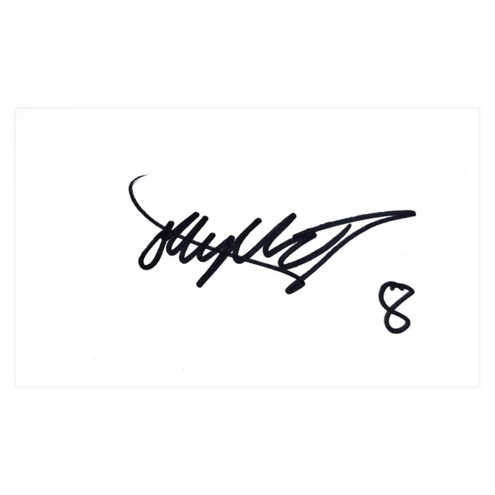 Signed Oliver McTweed White Card - Wrexham Icon