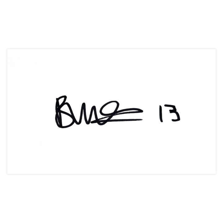 Signed Bryn Owen White Card - Wrexham Icon