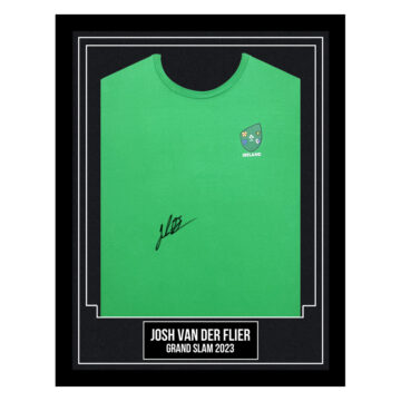 Josh van der Flier Signed Framed Shirt - Grand Slam 2023