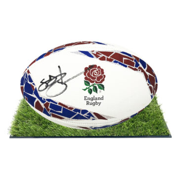 Signed Lawrence Dallaglio Framed Ball - RWC Winner 2003