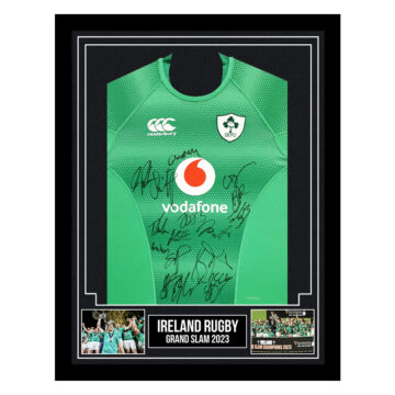 Ireland Rugby Signed Framed Jersey - Grand Slam 2023 Shirt
