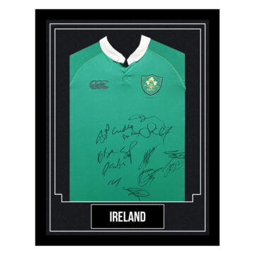 Ireland Rugby Signed Framed Shirt - 150th Anniversary Limited Edition Jersey