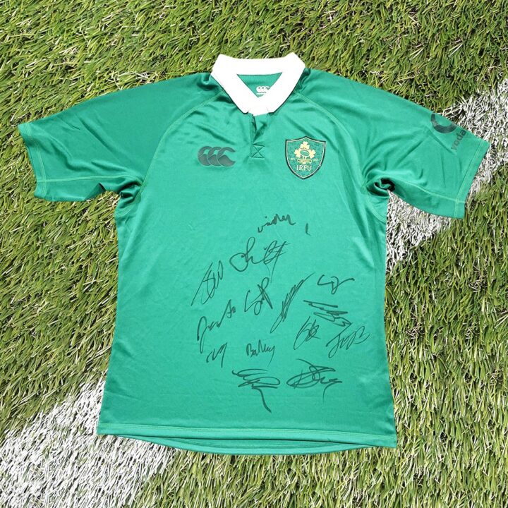 Signed Ireland Rugby Shirt - 150th Anniversary Limited Edition Jersey