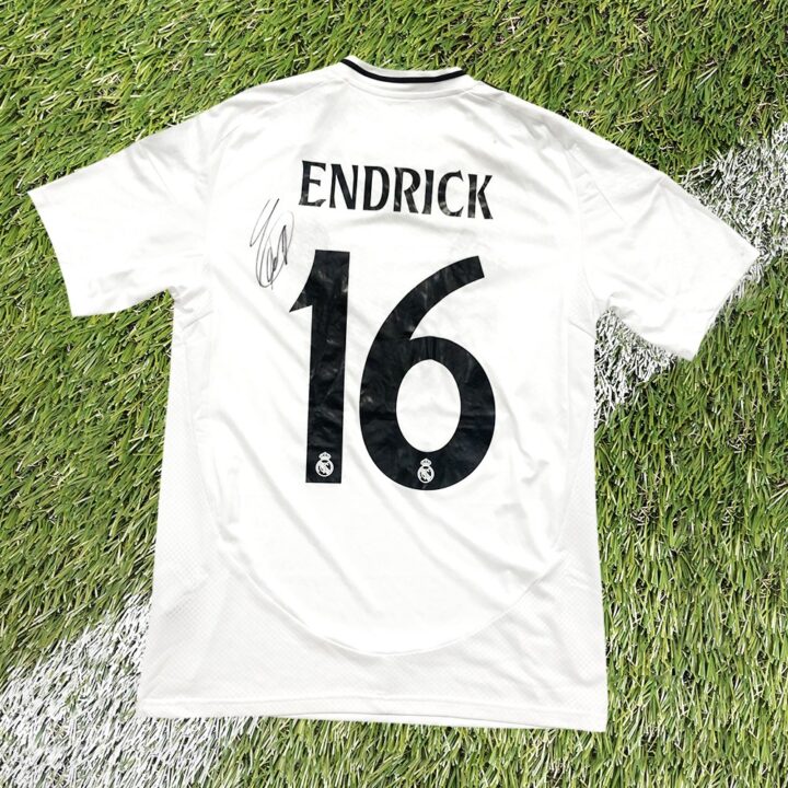 Signed Endrick Real Madrid Shirt - Champions League 2025