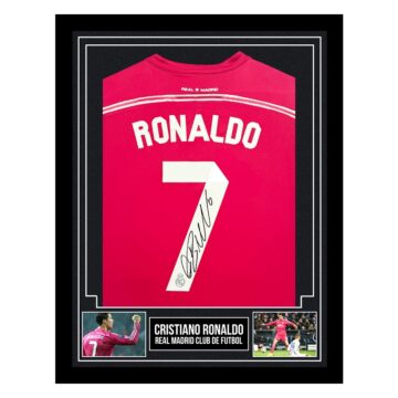 Signed Cristiano Ronaldo Framed Shirt - Real Madrid Club de Futbol