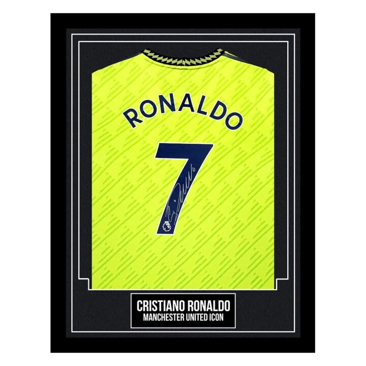 Cristiano Ronaldo Framed Signed Shirt - Manchester United Icon
