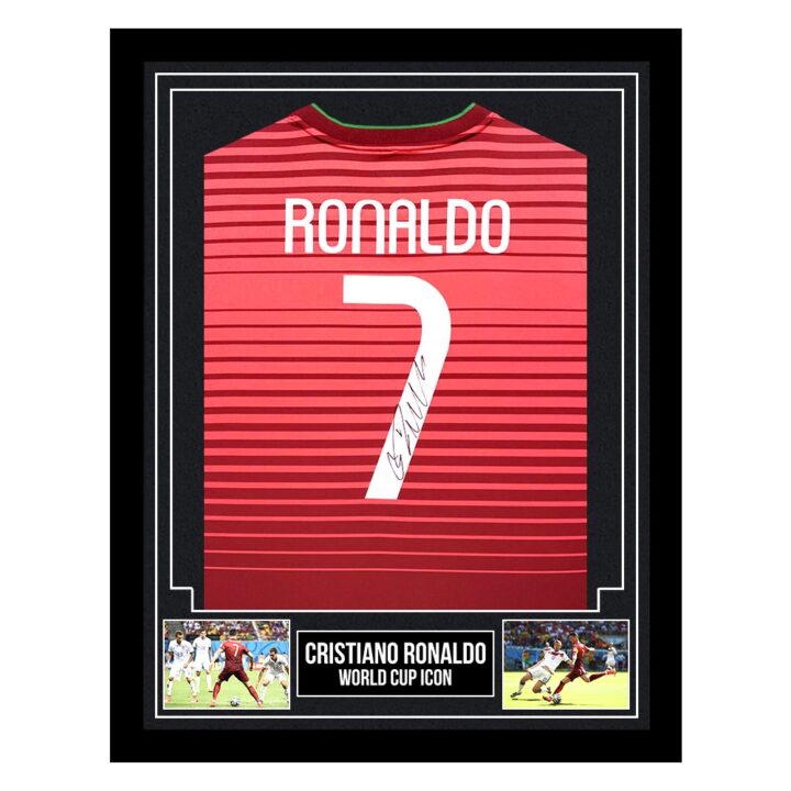 Signed Cristiano Ronaldo Framed Shirt - World Cup Icon