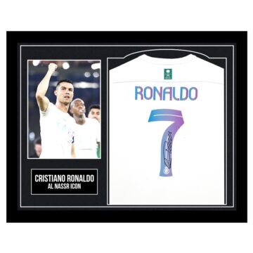Framed Cristiano Ronaldo Autographed Shirt - Al Nassr FC Icon