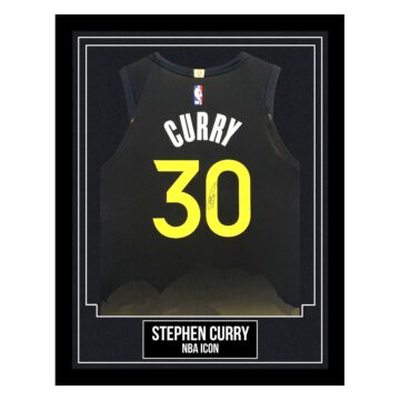 Stephen Curry Signed Framed Jersey - NBA Icon