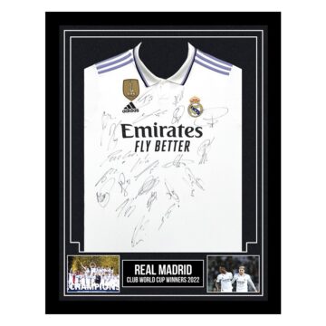 Signed Real Madrid Framed Shirt - Club World Cup Winners 2022