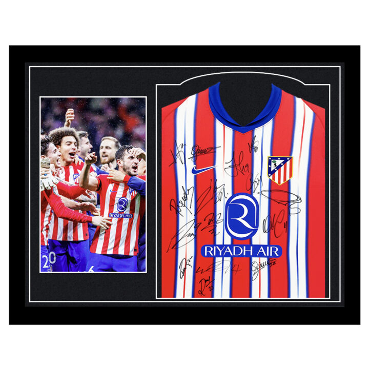 Framed Atletico Madrid Signed Shirt - La Liga 2024/25
