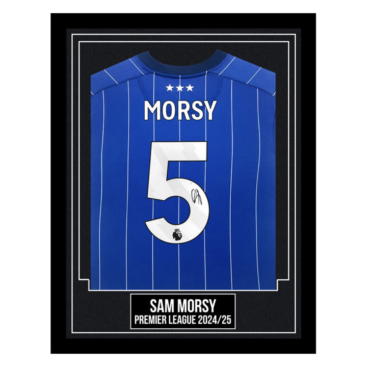 Sam Morsy Signed Framed Shirt - Premier League 2024/25