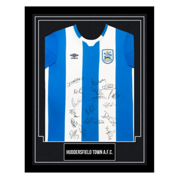 Huddersfield Town A.F.C. Signed Framed Shirt - Squad Autographed Jersey