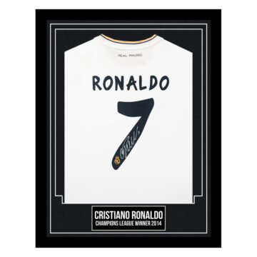 Signed Cristiano Ronaldo Framed Shirt - Champions League Winner 2014