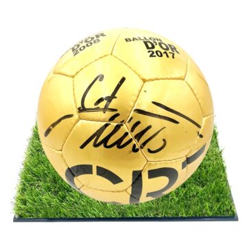 Signed Cristiano Ronaldo Framed Ball - Ballon d'Or Winner