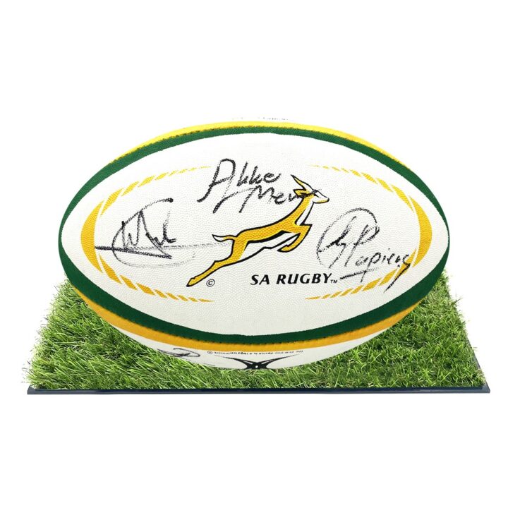 Signed Springboks Framed Rugby Ball - Rugby Championship Winners 2024