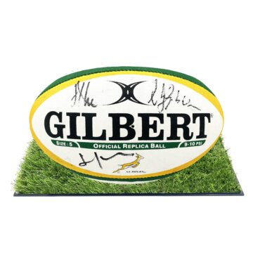 Signed South Africa Framed Rugby Ball - Springboks 2025