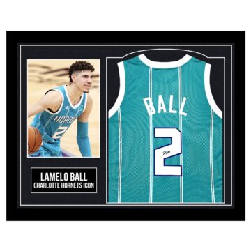 Framed LaMelo Ball Signed Jersey - Charlotte Hornets Icon