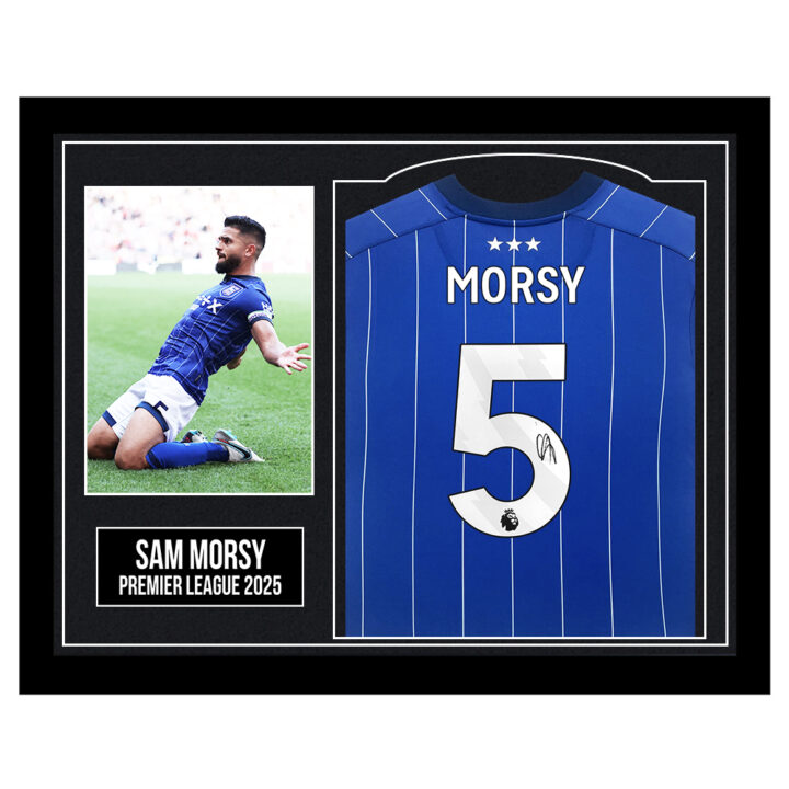 Framed Sam Morsy Signed Shirt - Premier League 2025