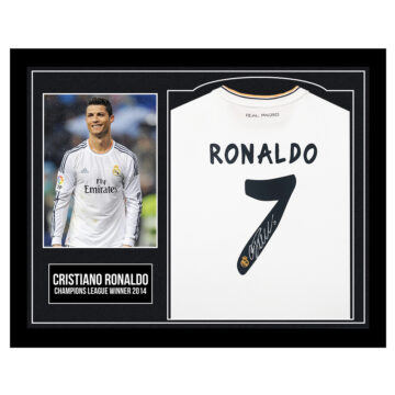 Cristiano Ronaldo Signed Framed Shirt - Champions League Winner 2014