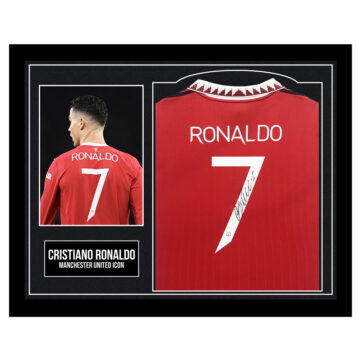 Cristiano Ronaldo Signed Framed Shirt - Manchester United Icon Autograph
