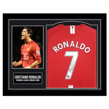 Cristiano Ronaldo Signed Framed Shirt - Premier League Winner 2008