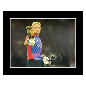 Signed Mark Wood Photo Display 12x10 - England Cricket Icon