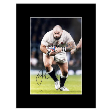 Signed Joe Marler Photo Display 16x12 - England Rugby Icon
