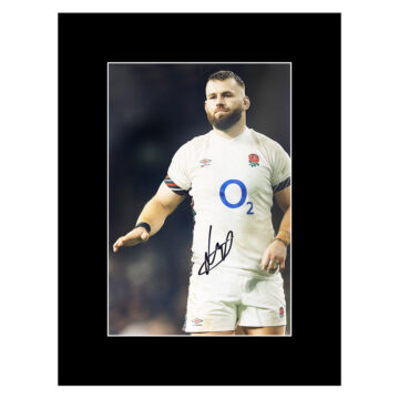 Signed Luke Cowan-Dickie Photo Display 16x12 - England Rugby Icon (Damaged)