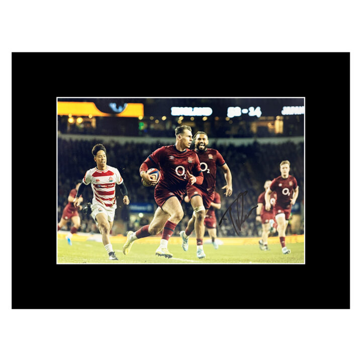 Tom Roebuck Signed Photo Display 16x12 - England Rugby Icon