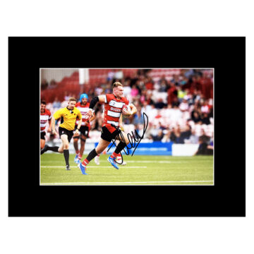 Jack Clement Signed Photo Display 16x12 - Gloucester Rugby Icon