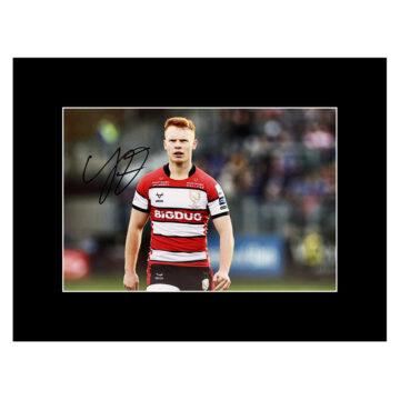 Caolan Englefield Signed Photo Display 16x12 - Gloucester Rugby Icon