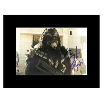 Signed Carey Jones Photo Display 8x6 - Book of Boba Fett Icon