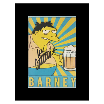 Signed Dan Castellaneta Photo Display 8x6 - Barney Icon