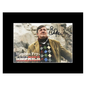 Signed Stephen Fry Photo Display 8x6 - TV Icon