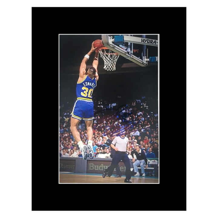 Blue Edwards Autographed Photo Display 8x6 - Utah Jazz Icon