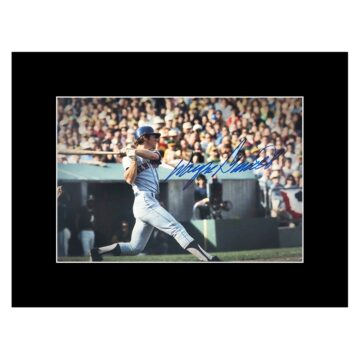 Signed Wayne Garrett Photo Display 8x6 - New York Mets Icon