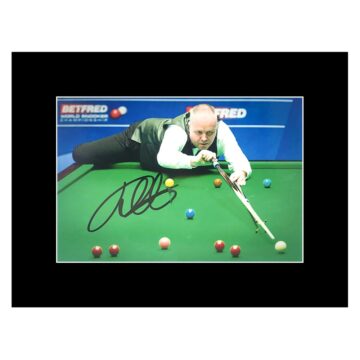 John Higgins Signed Photo Display 8x6 - Snooker Icon