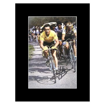 Bernard Hinault Signed Photo Display 8x6 - Cycling Icon Autograph