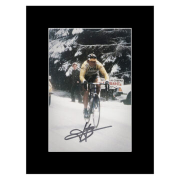 Bernard Hinault Signed Photo Display 8x6 - 1980 Liege–Bastogne–Liege Winner