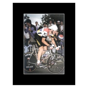 Signed Bernard Hinault Photo Display 8x6 - Cycling Icon