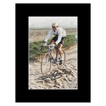 Autographed Bernard Hinault Photo Display 8x6 - Road Cycling Icon