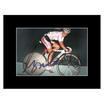 Lizzie Deignan Signed Photo Display 8x6 - Road Cycling Icon