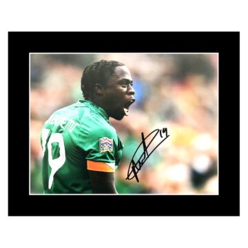 Signed Michael Obafemi Photo Display 12x10 - Republic of Ireland Icon