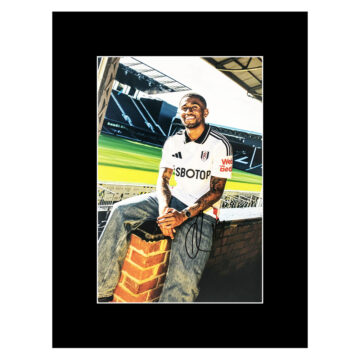 Signed Reiss Nelson Photo Display 16x12 - Fulham Icon