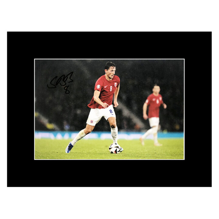 Signed Sander Berge Photo Display 16x12 - Norway Icon